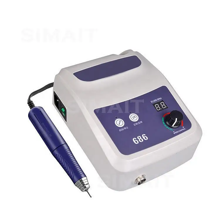 150W 50000RPM Brushless Dental Micro Motor, Lab Polisher Drill for Denture Jewelry Jade Carving