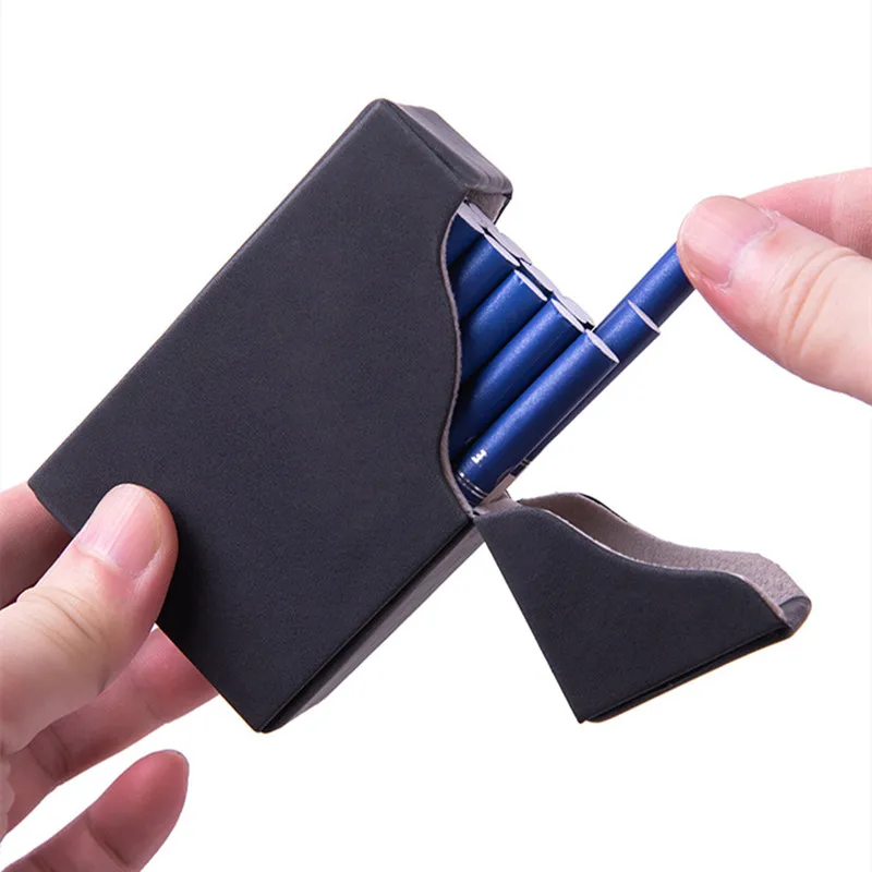 PU Leather Cigarette Case For Tobacco Storage Box Holder For Holding Up To 20 Cigar Protective Cover Lighter Sleeve Gadgets