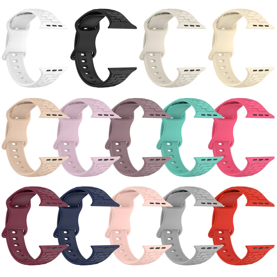애플 워치 스트랩용 실리콘 밴드 44mm 45mm 40mm 41mm 42-46mm 스포츠 팔찌 iwatch 시리즈 8 7 6 5 4 9 10 11 SE-Ultra 2/3 49mm