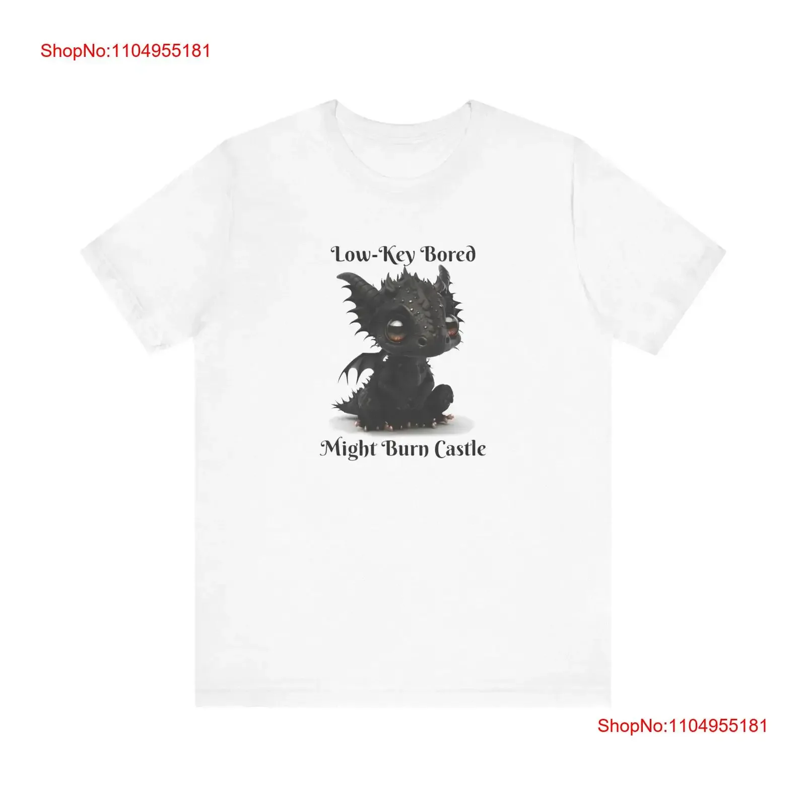 

Футболка из джерси с черным драконом и низким ключом Bored Might Burn Castle, винтажная стильная модная футболка унисекс, растянутая
