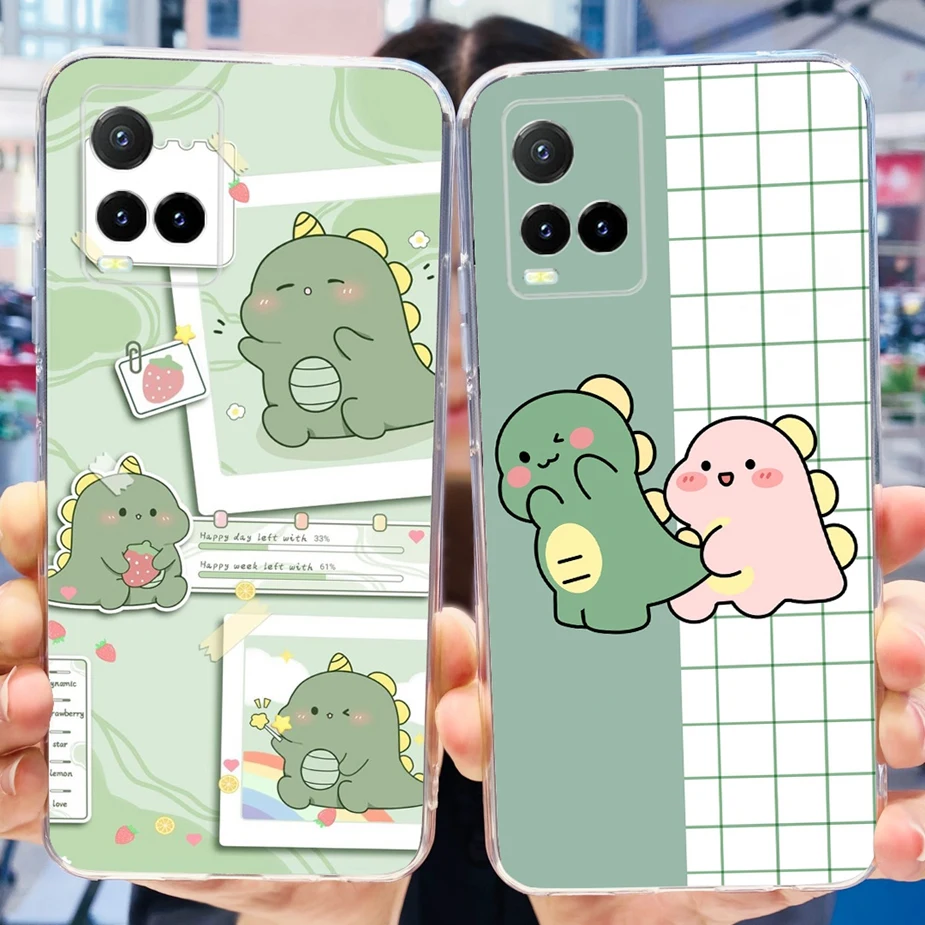 For Vivo Y33s 4G Case Vivo Y21 Y21s V2110 V2111 Cute Painted Cover Soft Silicone Phone Case For Vivo Y21s VivoY21 Y33s 4G Bumper