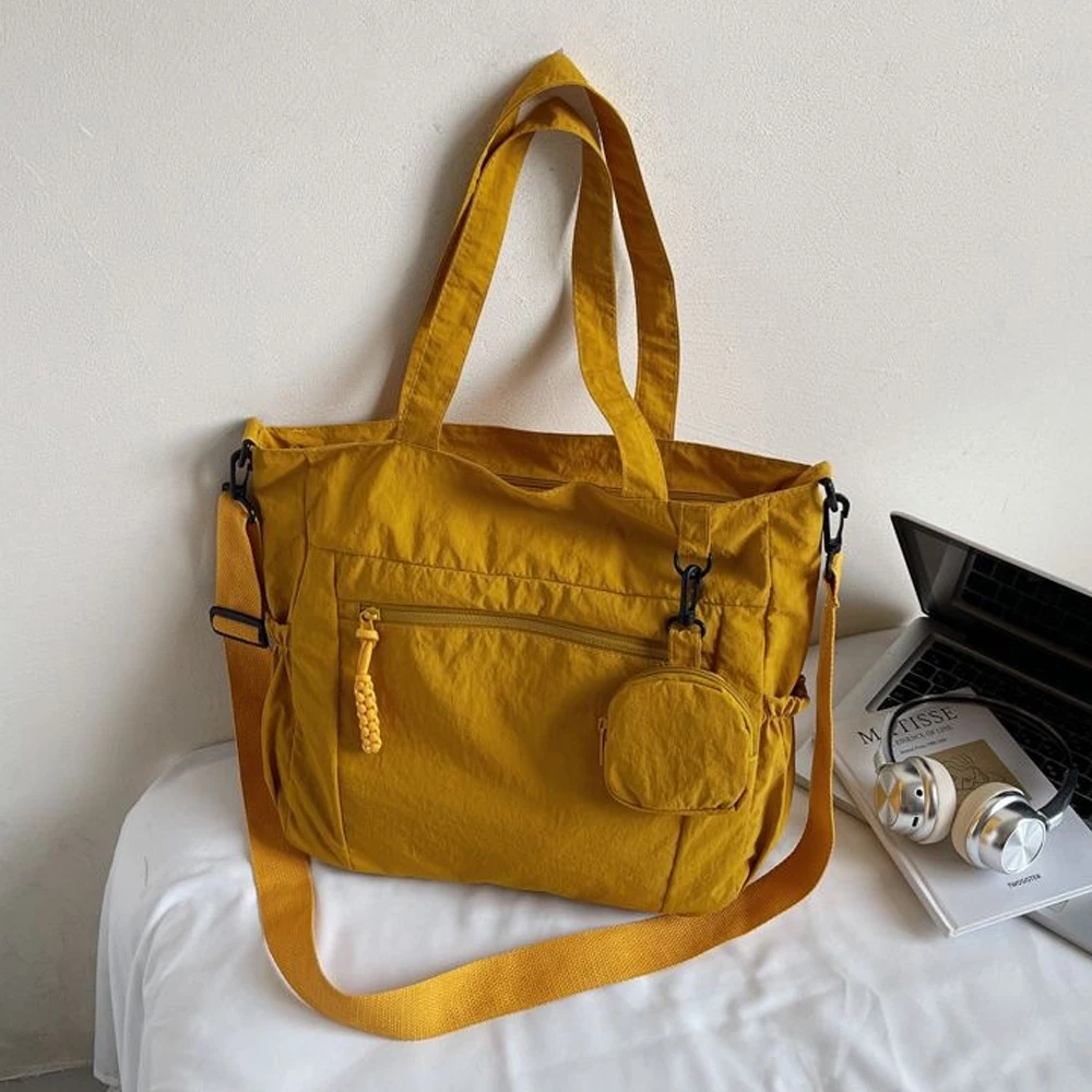 Einfache und stilvolle Damen-Umhängetasche mit verstellbarem Schultergurt, Reißverschluss, mehreren Taschen, multifunktional, lässige leichte Umhängetasche/Handtasche, geeignet für den täglichen Arbeitsweg, Einkäufe und Ausflüge. – Detail 7