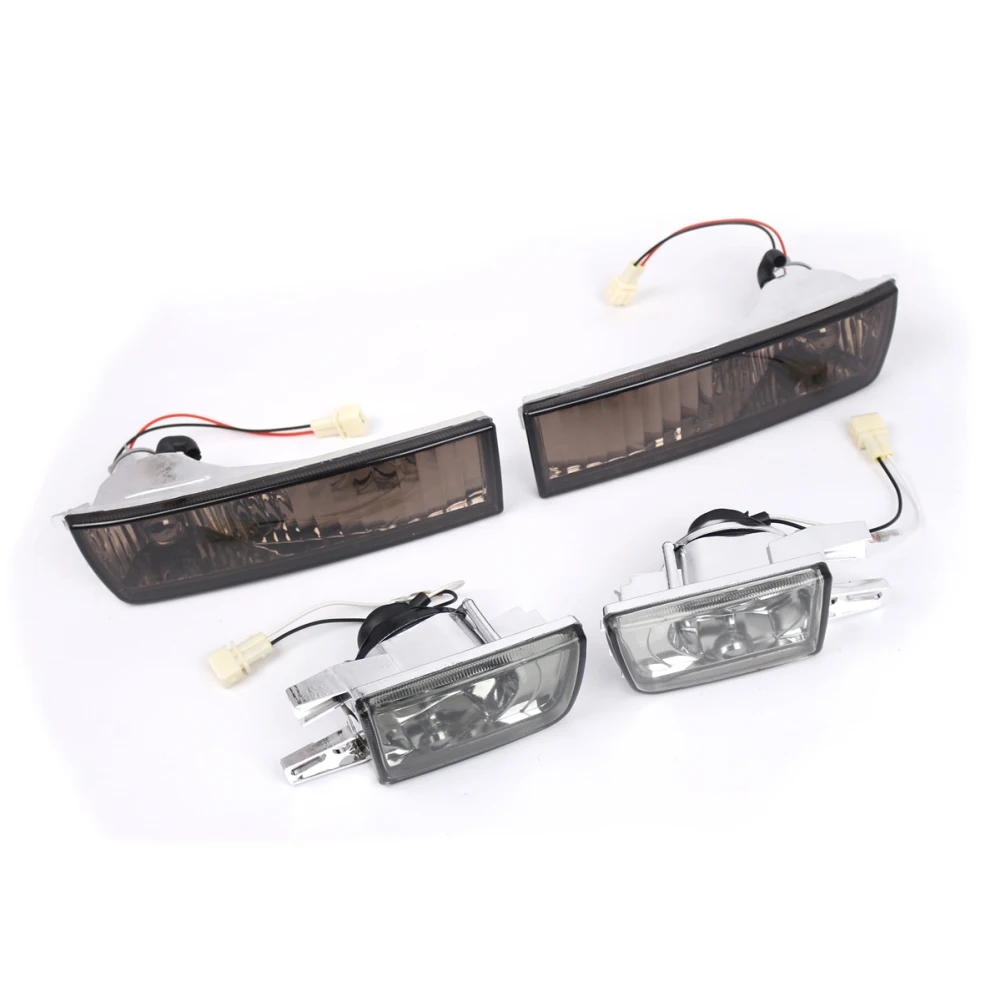 1 Set Dark Color Bumper Light Turn Signal Fog Light Bumper Light Suitable For V Golf 3 Mk3