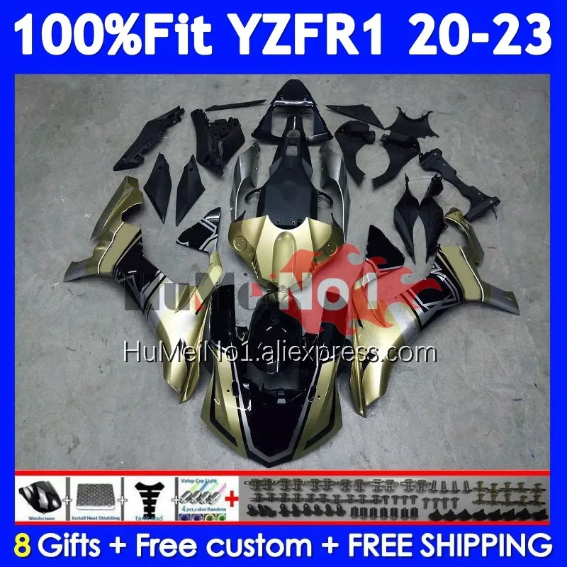 Injection For YAMAHA YZF R1 R 1 1000 YZF-R1 YZFR1 20 21 22 23 24 Champagne 371No.5 YZF1000 2020 2021 2022 2023 2024 Fairing