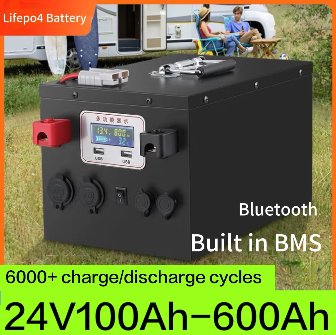 

XS Lifepo4 24 В 100 Ач 150 Ач 200 Ач 300 Ач 400 Ач 500 Ач 600 Ач Перезаряжаемая батарея для 2000 Вт Солнечная система ИБП Троллинговый двигатель RV Лодка