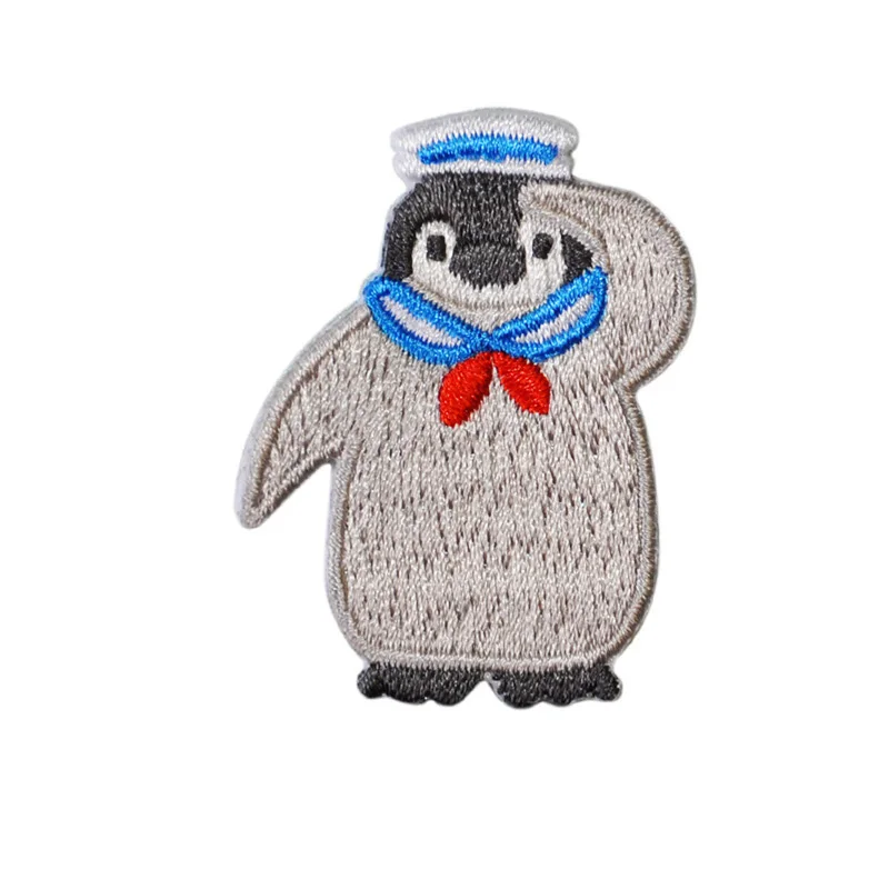 Cartoon Anime Fox Penguin patch Iron On toppe ricamate per vestiti per ragazza ragazzo abbigliamento adesivi decorazione