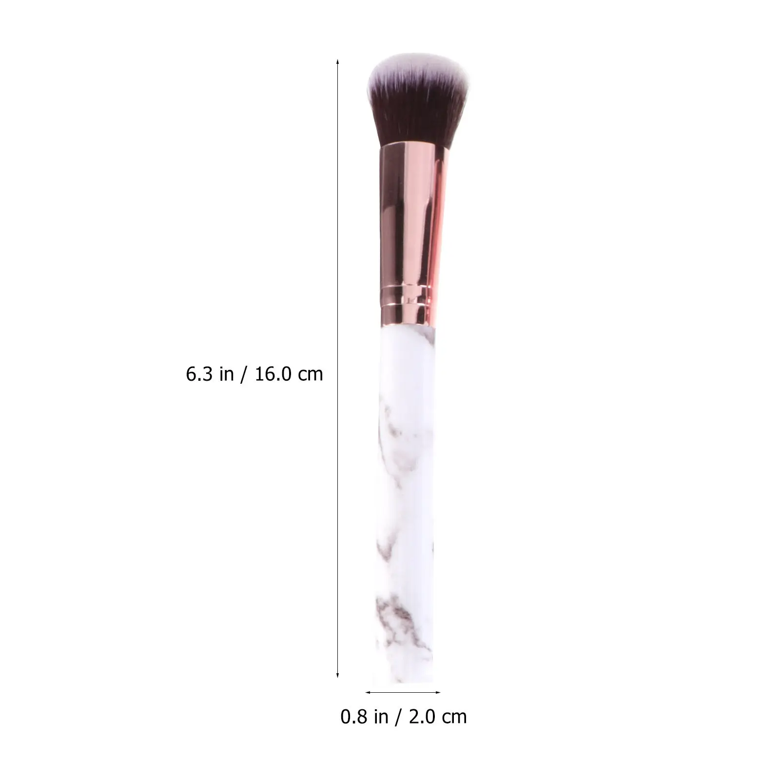 15Pcs Marble Style Professional Makeup Brush Set Soft Nylon Bristles Ergonomic Plastic Handle Ideal for Women Daily Beauty