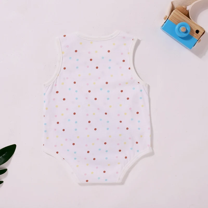 Baby Clothing Summer Sleeveless Print Infant Boy One-piece  New Born Cotton Clothes Baby Girl Bodysuit Infant Onesies