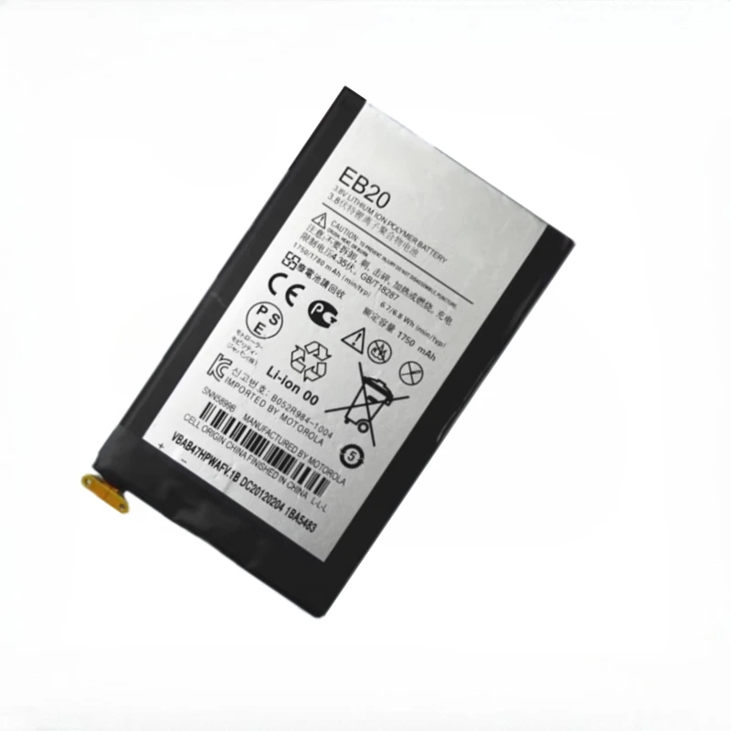 لموتورولا الروبوت RAZR SNN5899A SNN5899 SNN5899B XT885 XT910 XT912 T5 Atrix HD MB886 بطاريات جديدة EB20 1750mAh البطارية #5