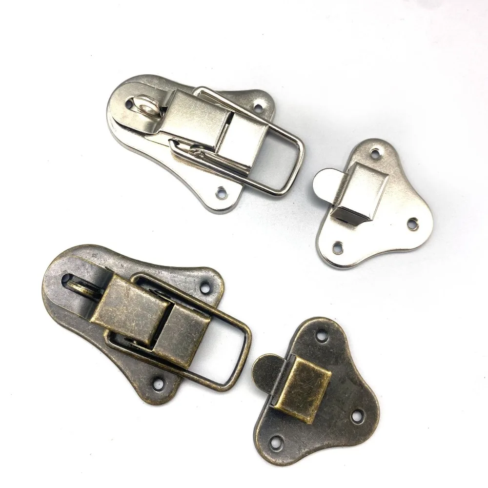 4 قطعة حقائب سبائك الزنك غلق بمشبك المشبك مسامير الأثاث الأجهزة مزلاج مشبك مشبك المشبك 95*52 مللي متر صندوق مشابك صندوق البناء #1