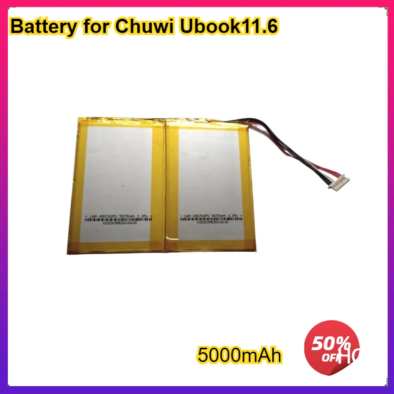 

Battery for Chuwi Ubook 11.6 Tablet Battery New Lithium Polymer Rechargeable Battery Pack Replacement 3.85V 5000mAh