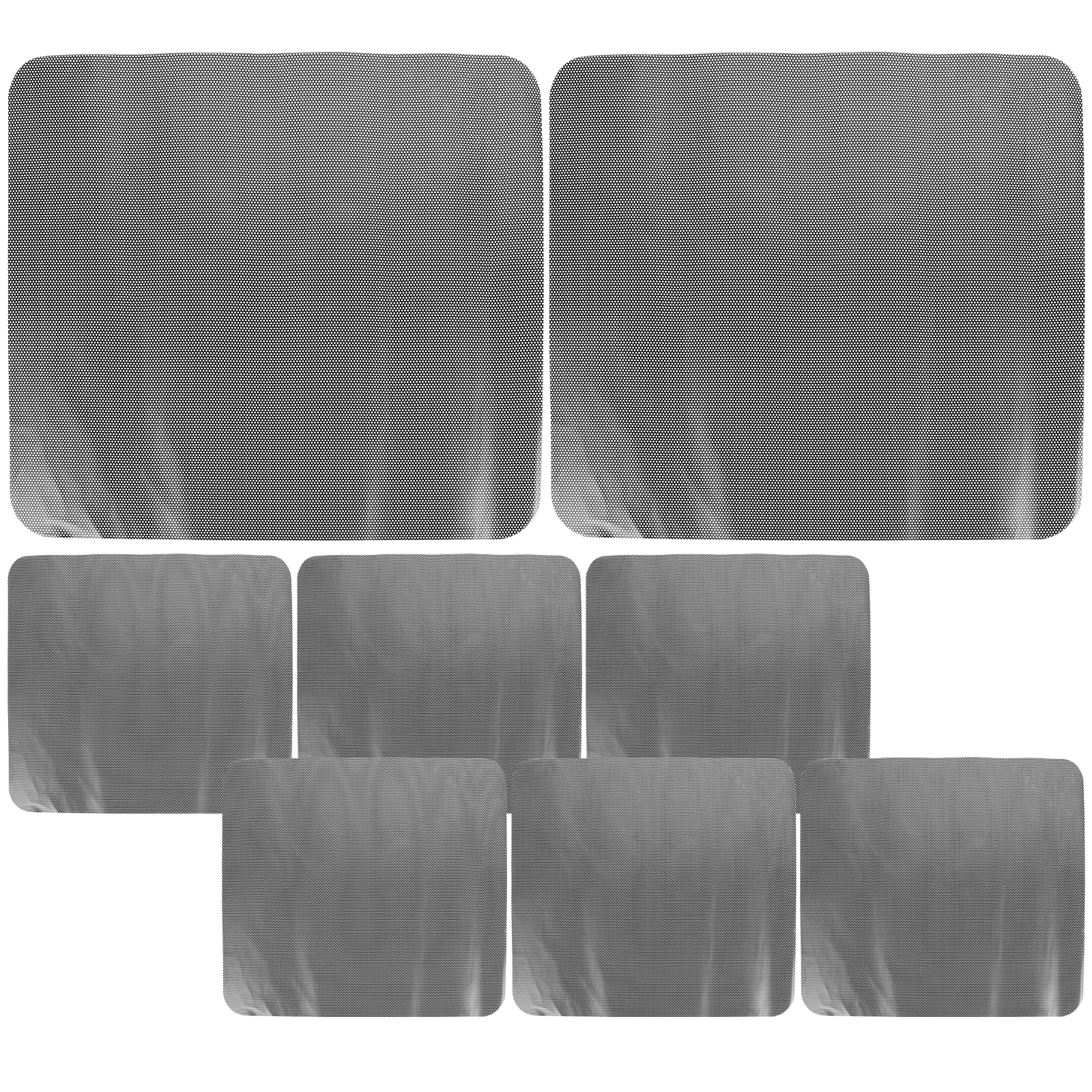 

8pcs Car Side Window Shades Uv Blocking Auto Window Blinds For Vehicles Foldable Heat Resistant Easy Install Visible Design Car