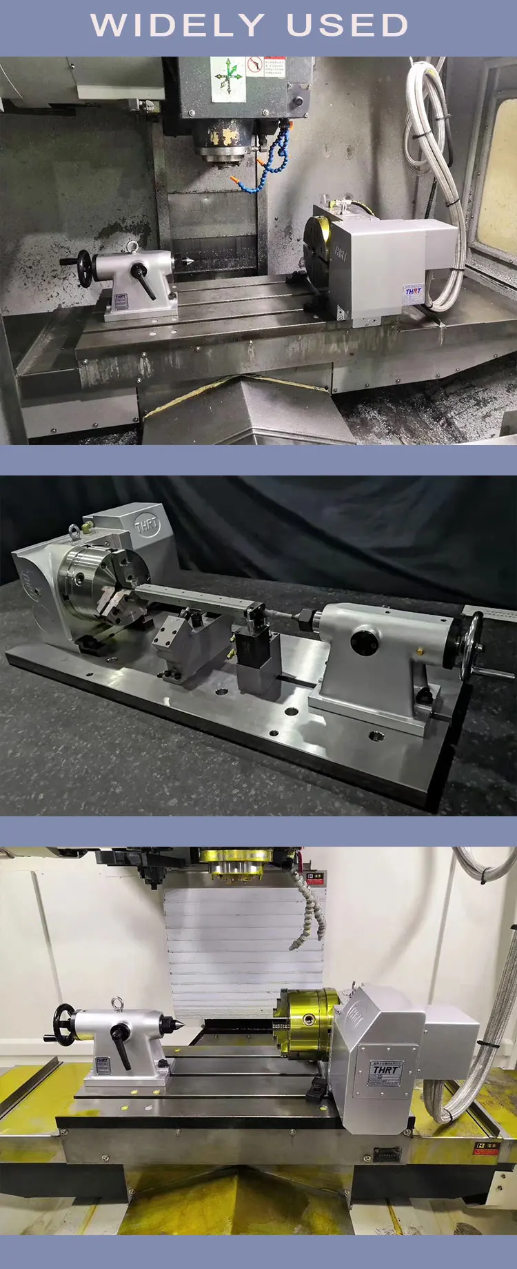 TS185 manual tailstock for NC milling machine rotary table