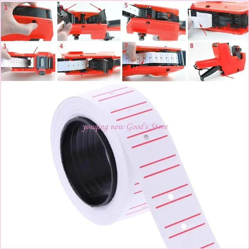 

57qa 5000peeces/set White Pricemarker Label Stickers подходит для большинства ценных машин MX-5500 для маркировки офисной
