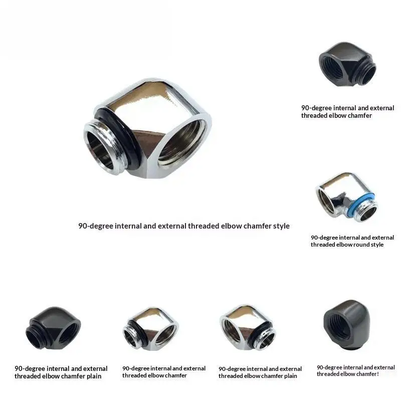 G1/4'' Male to Female Brass Elbow Fitting 90 Degree Right Angle Thread Connector for Industrial Hydraulic Systems