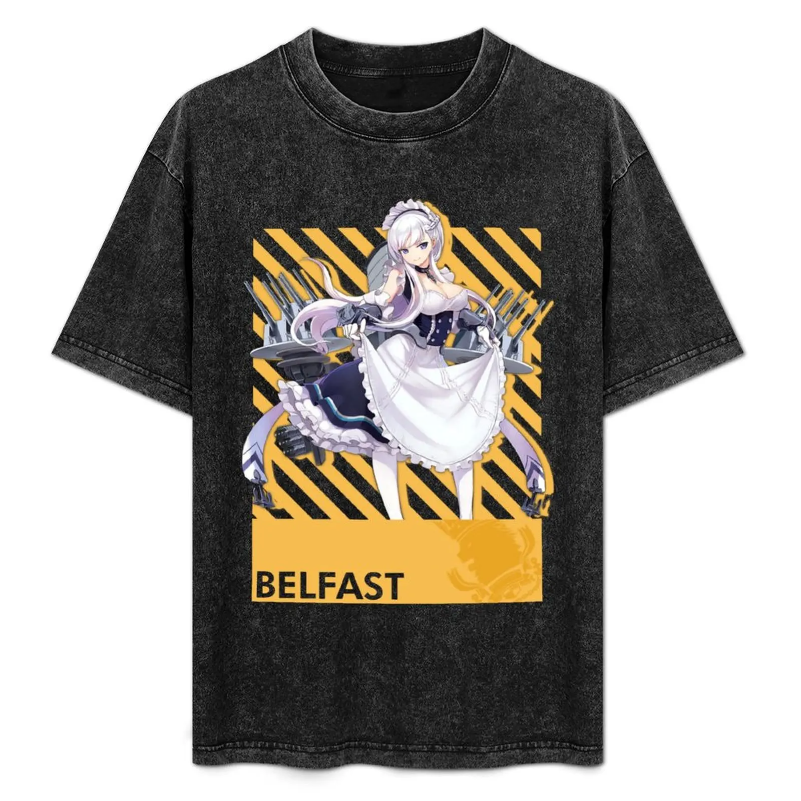 

Belfast - Azur Lane - Typography 5 T-Shirt tops anime stuff summer clothes men graphic t shirts