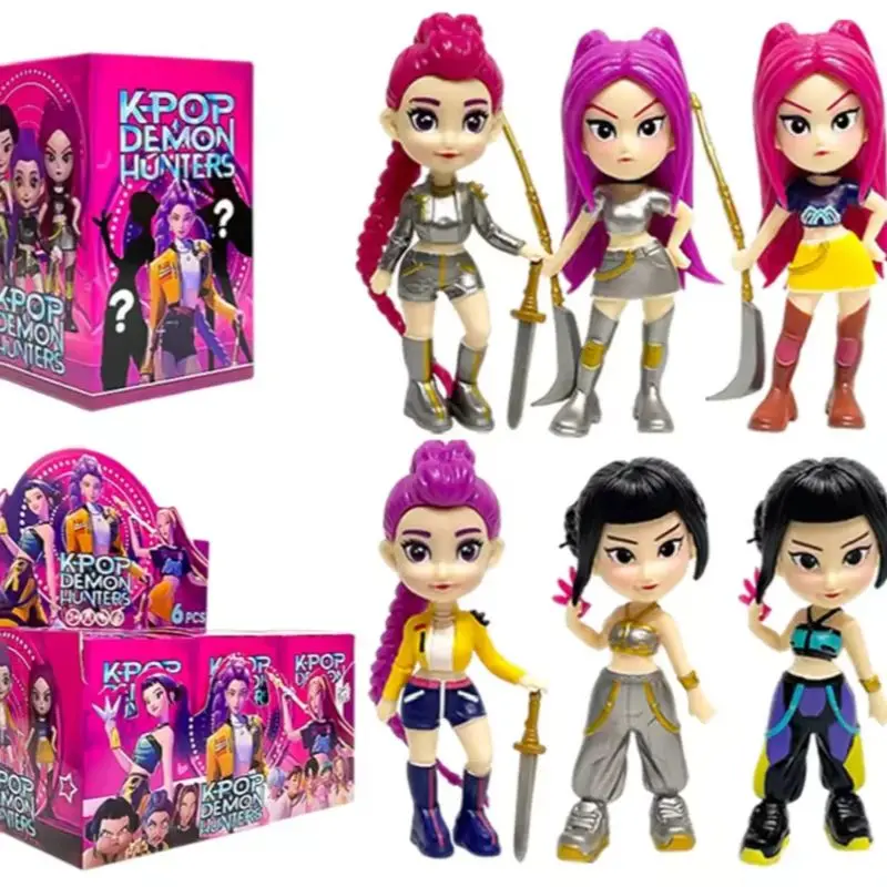 

2026 аниме Kpop Devil Hunter слепая коробка разборка забавная слепая сумка маленькая статуя периферийная модель настольная слепая коробка украшение подарок