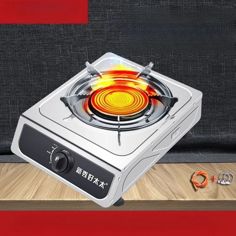 Gas stove single liquefied gas desktop  natural gas household high flame stove energy-saving single eye Cooker