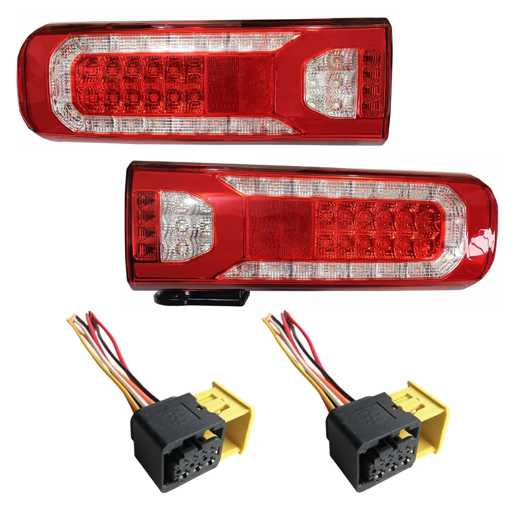 1Pc 24V LED Tail Light For Mercedes Benz Actros MP4 MP5 ANTOS AROCS ATEGO 3 ECONIC 2 UNIMOG Rear Lights Accessories Parts