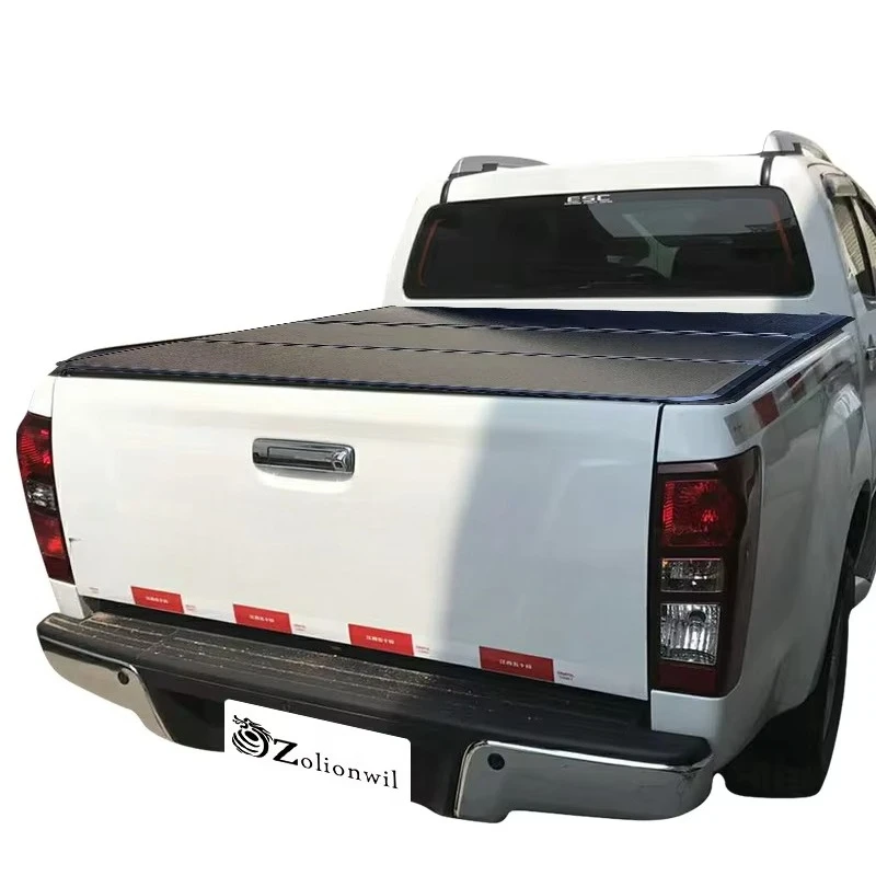 

Aluminum Roller Hard Tri Fold Pickup Truck Cover Tonneau Cover for D-MAX