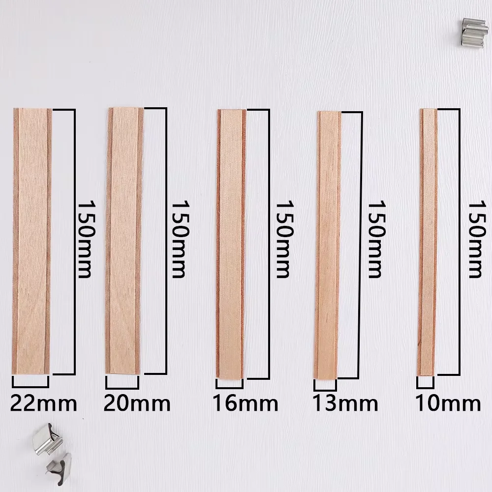 10Pcs Double Layer Wooden Cand - Candle Making Instructions ulasan dan harga