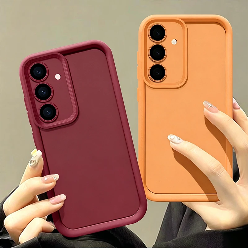 Soft Silicone Phone Case For Samsung Galaxy S26 S25 S24 S23 Ultra S25 S24 FE A57 A37 A17 A56 A27 A36 A16 A55 A54 TPU Back Cover