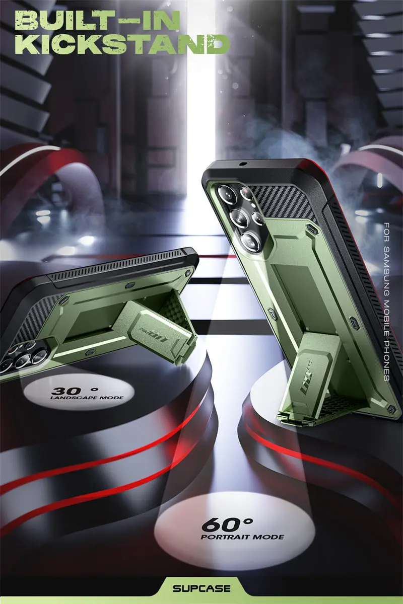 SUPCASE For Samsung Galaxy S22 Ultra Case (2022) 6.8 inch UB Pro Full-Body Holster Cover WITHOUT Built-in Screen Protector