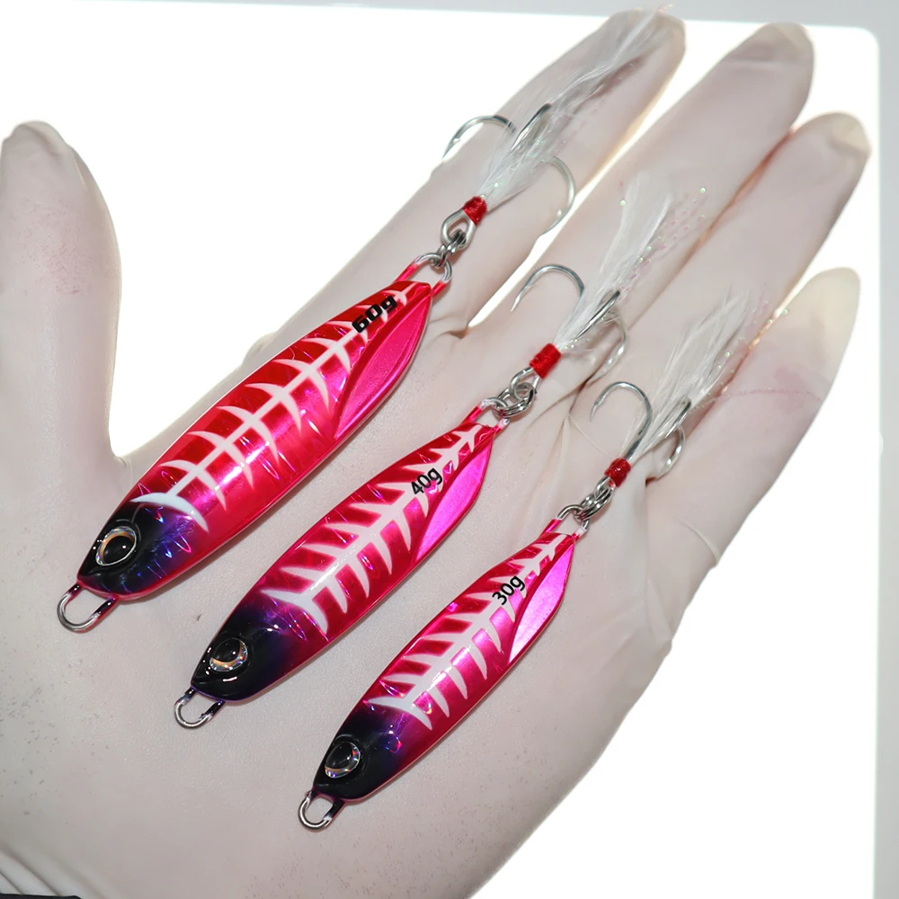 Señuelo Jig de metal tipo cuchara para trolling caballa y bacalao - imagen 3