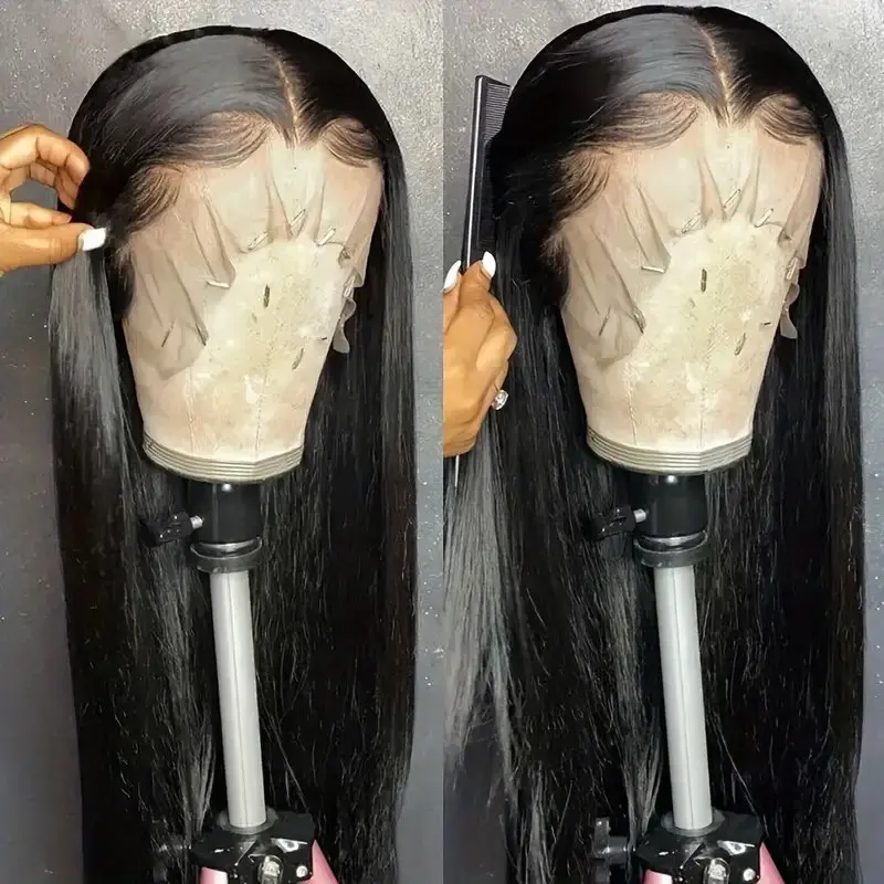 Rosabeauty 13x6 Straight Lace Front Wig Human Hair 250% 13X4 Frontal 5X5 Glueless Ready to Wear Wigs For Women 30 40 Inch