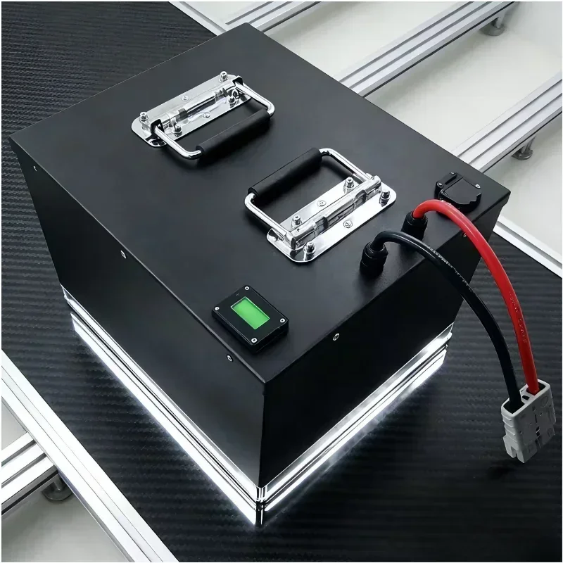 72V 50Ah-200Ah LiFePO4 Battery With 24S Bluetooth BMS, 7000W Max Power Support Mobile App Monitoring For Off-Grid Solar RV Marin