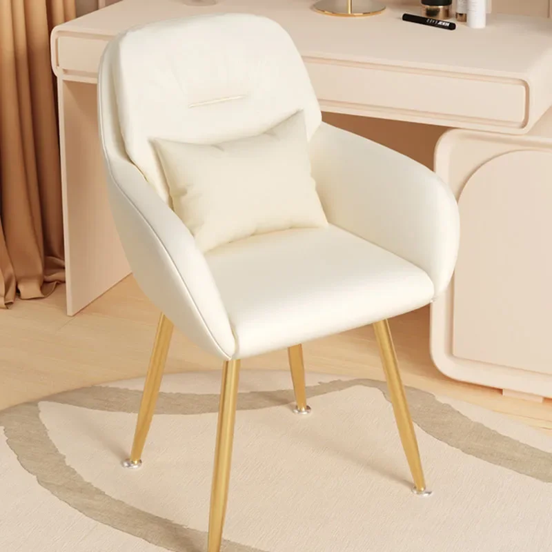 Living Room Chair Makeup Stool Comfy Princess Lazy Mobile Vanity Chair Modern Small Bedroom Tabouret Chambre Nordic Furniture