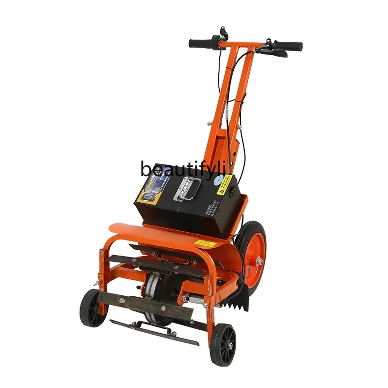 YH Electric lawn mower trenching, soil turning integrated household charging, agricultural weeding micro-tiller