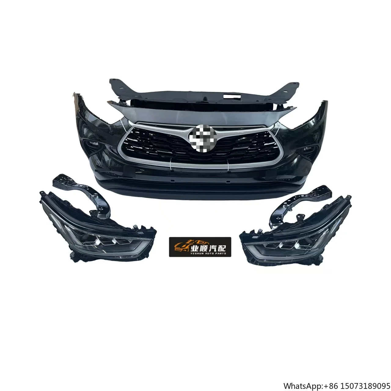Original High Quality Hot Selling for  Highlander Front Bumper Body Kit with Radiator Assembly and Headlights