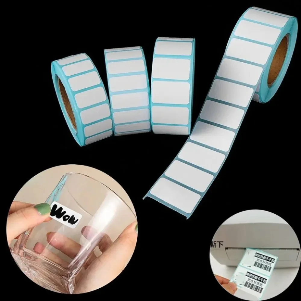 Rollo de papel autoadhesivo para etiquetas térmicas de elfo, papel autoadhesivo de 30x20mm, etiqueta en blanco para Precio de supermercado, impreso