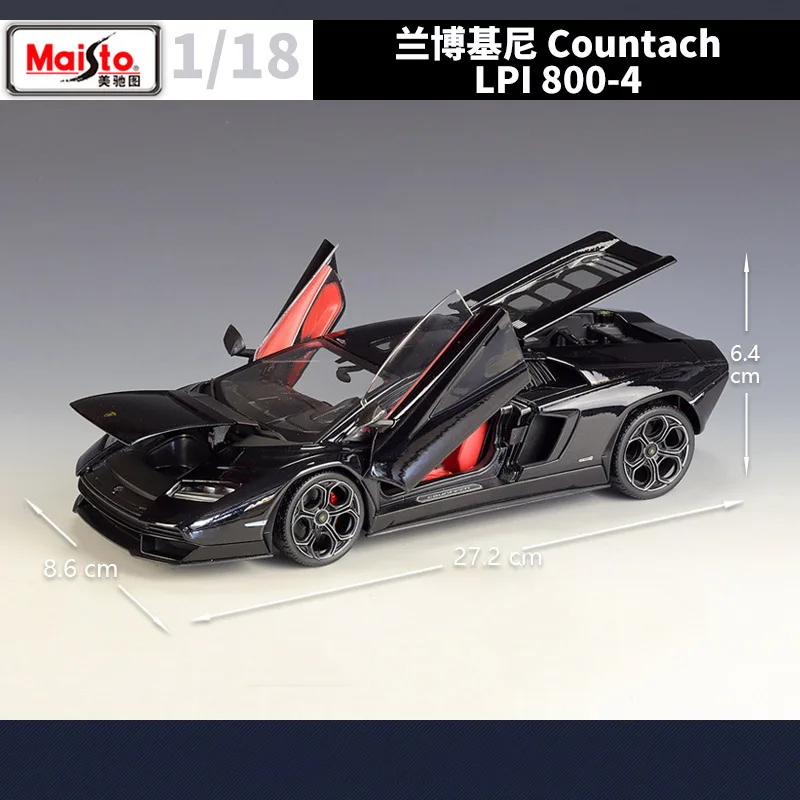 1:18 Lamborghini Countach LPI 800-4 Alloy Car Model Diecast Metal Toy Car Model High Simulation Collection Gift