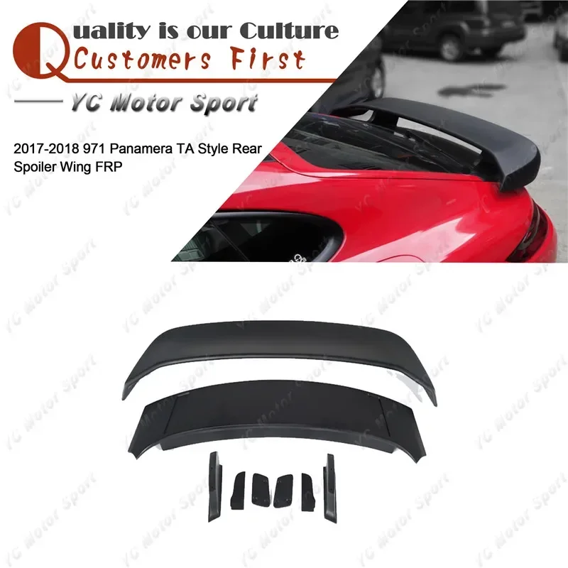 

Car Accessories FRP Fiber Glass TA Style Trunk GT Wing Fit For 2017-2018 971 Panamera Rear Trunk Spoiler Wing