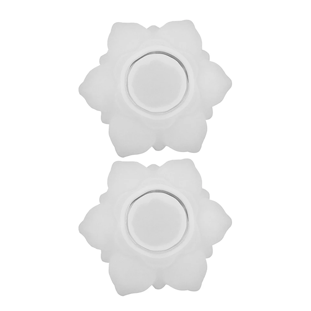 

2Pcs Reusable Lotus Holder Silicone Mold for DIY Craft Jewelry Storage Box Candlestick Making with Dry Flowers Decor