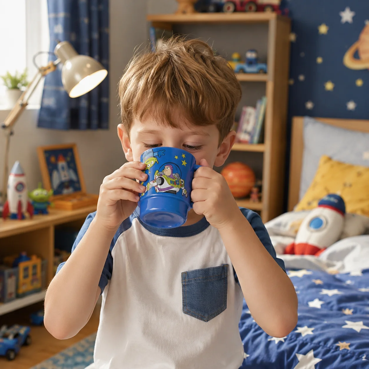 Buzz Woody Cup Disney Water Bottle Gift for Child view 3