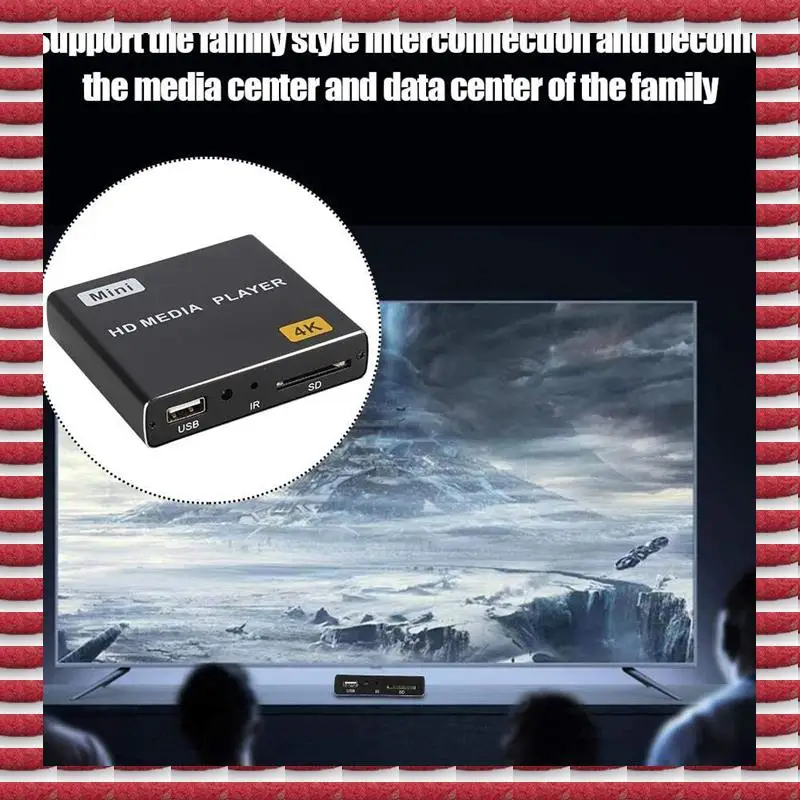 

A97G Car U Disk Player Horizontal And Vertical Digital Video Player 1080P With USB Drive/SD Cards EU Plug