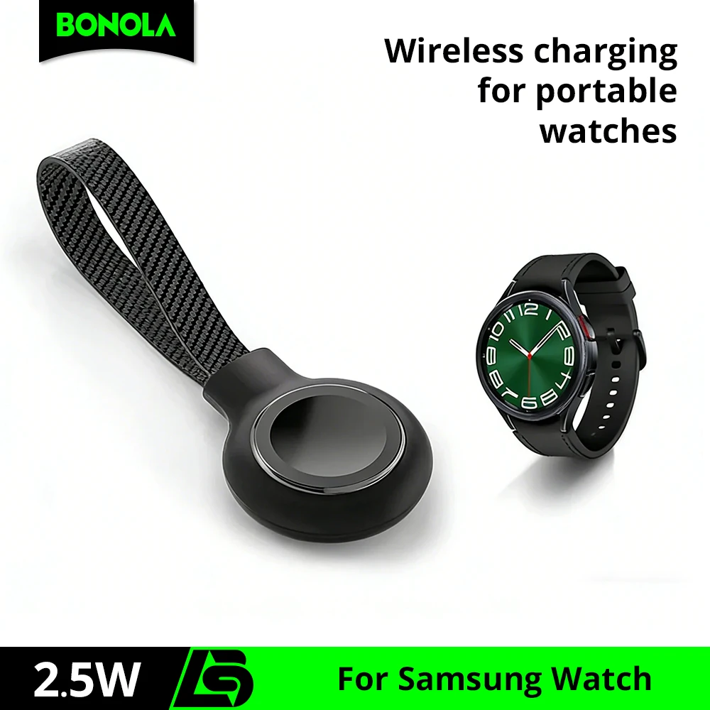 Ładowarka Bonola Lanyard Watch Charger Type C do Samsung Watch Ultra 8 7 6 5 Przenośne magnetyczne ładowarki bezprzewodowe do zegarków Galaxy Watch