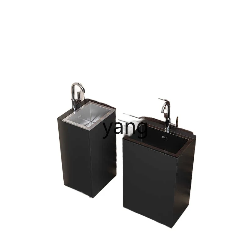 

CX small apartment extremely narrow wash basin floor basin integrated stainless steel outdoor courtyard wash basin