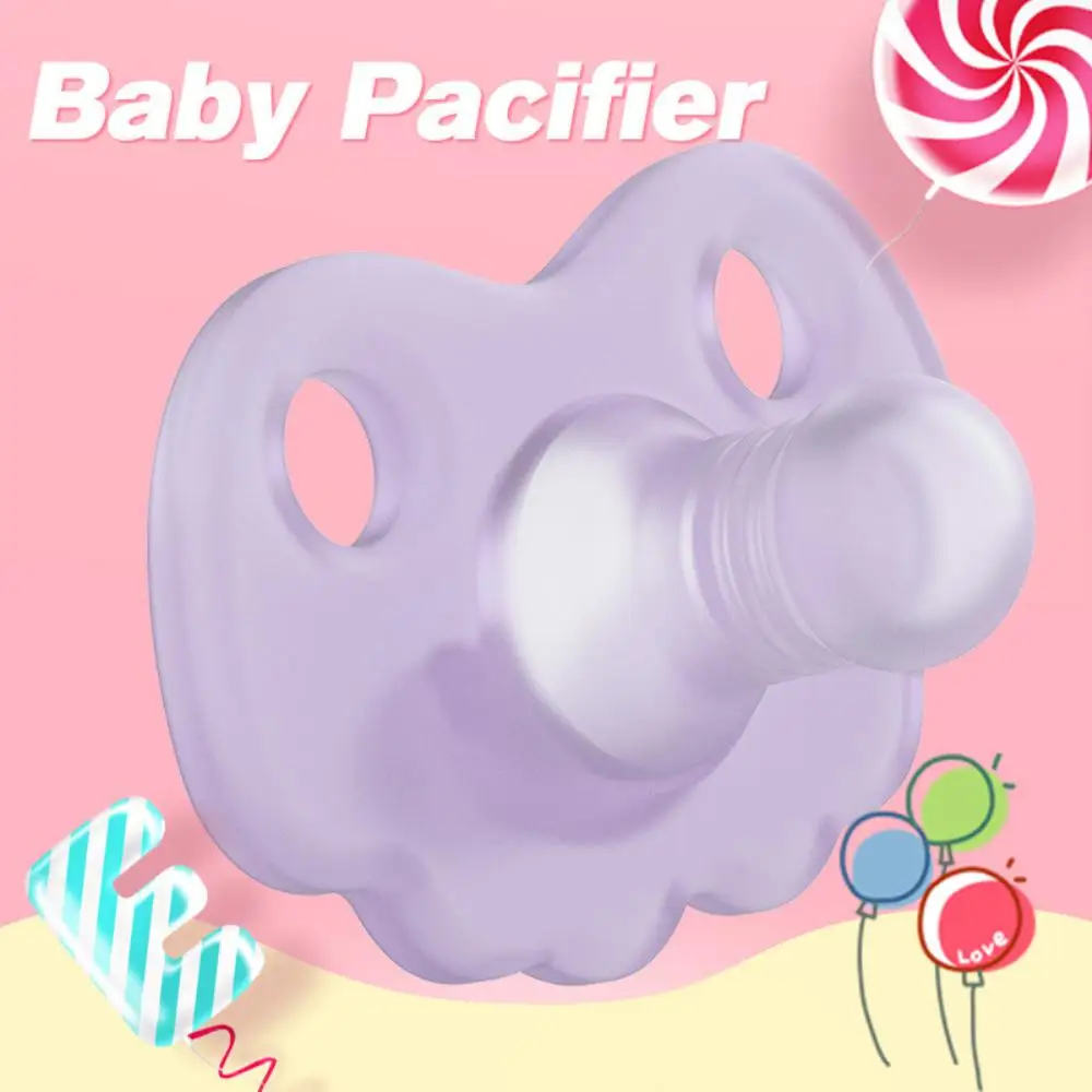 Baby Silicone Pacifier Newborn Soft Food Grade Liquid Silicone Baby Sleep Pacifier Infant Kids Teether Toys Baby Items