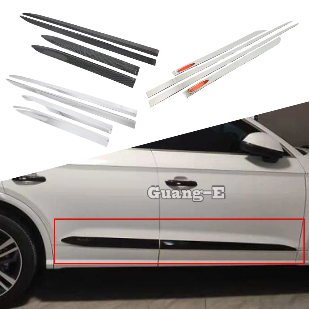 

For Audi Q5 Q5L 2018 2019 2020 2021 2022 2023 Car Side Door Body Molding Trim Cover Decoration Trim Strip Exterior Accessories