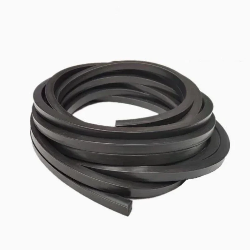 Schwarzer massiver NBR-Nitrilkautschuk-Vierkantstreifen 1-10M ölbeständig für Marineabdichtungen 3x3mm bis 22x22mm – Detail 5