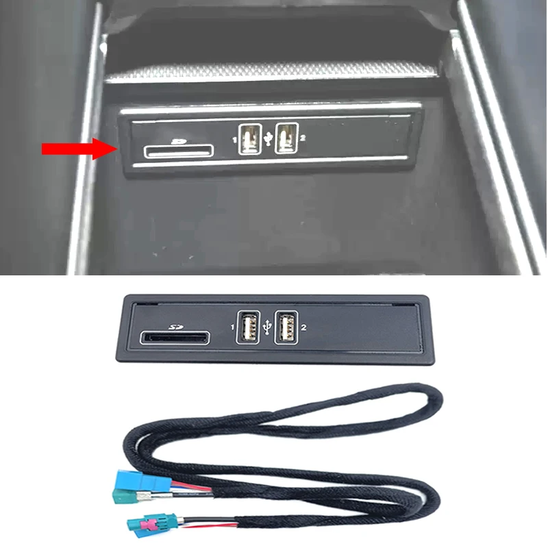 USB Port Socket Card Reader Wire for Mercedes-Benz W205 W213 W253 C180 C260 GLC200 Auxiliary USB Socket Replace A2058200226/126
