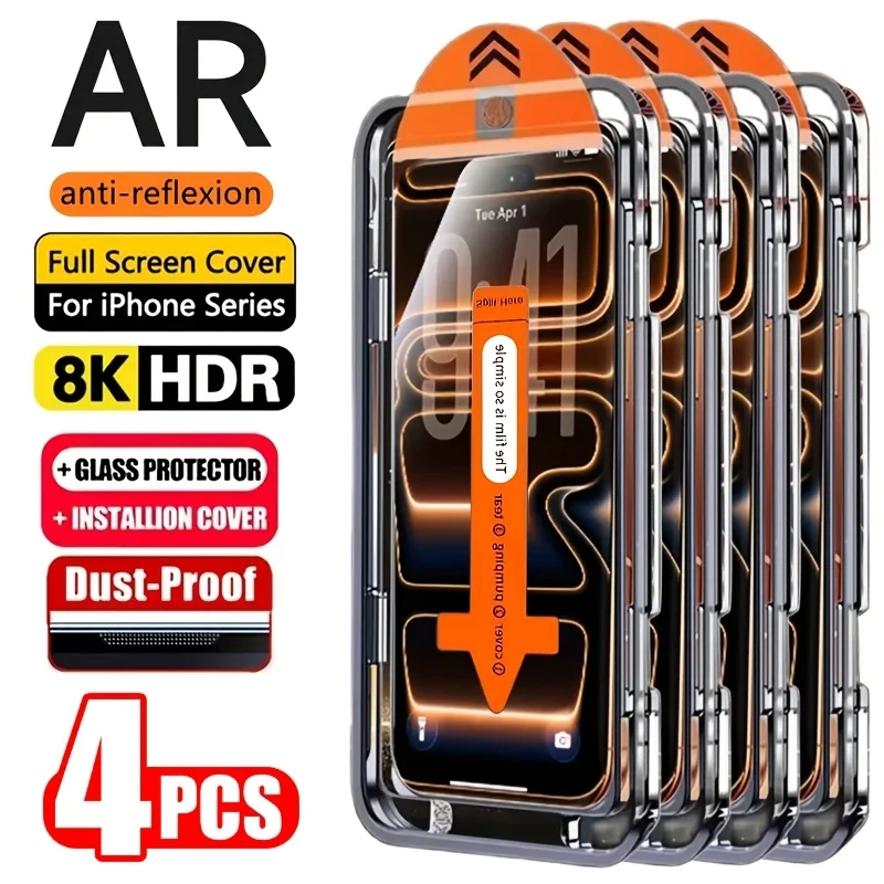 Dust Dust Free Easy Installation HD Screen Protectors For iPhone 18 Pro Max 17 16 15 14 13 12 Mini 11 XR Xs Air 16e Tempered Glass - Aliexpress Deal