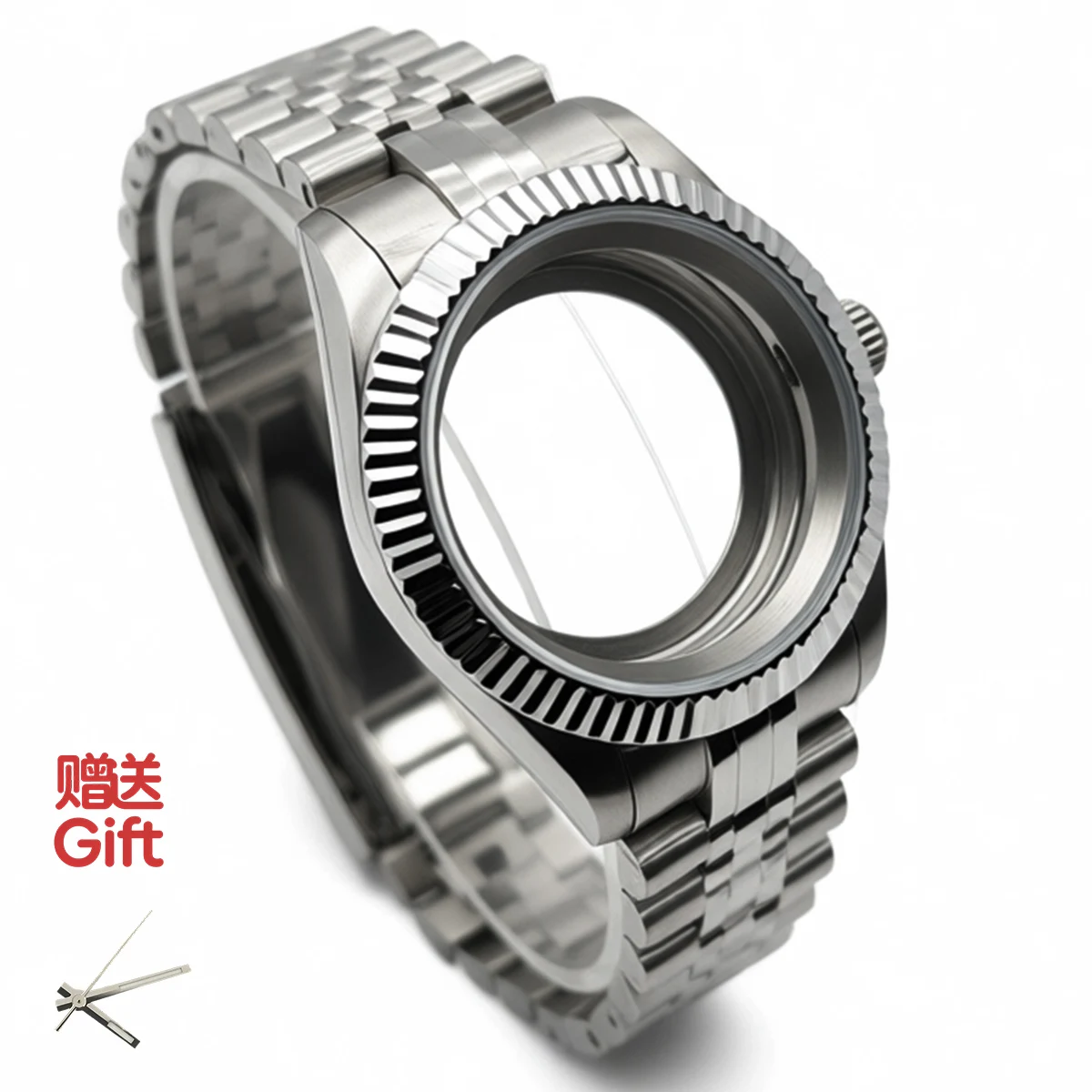 NH35 Case for SK DJ Replacement Part, Fluted Bezel