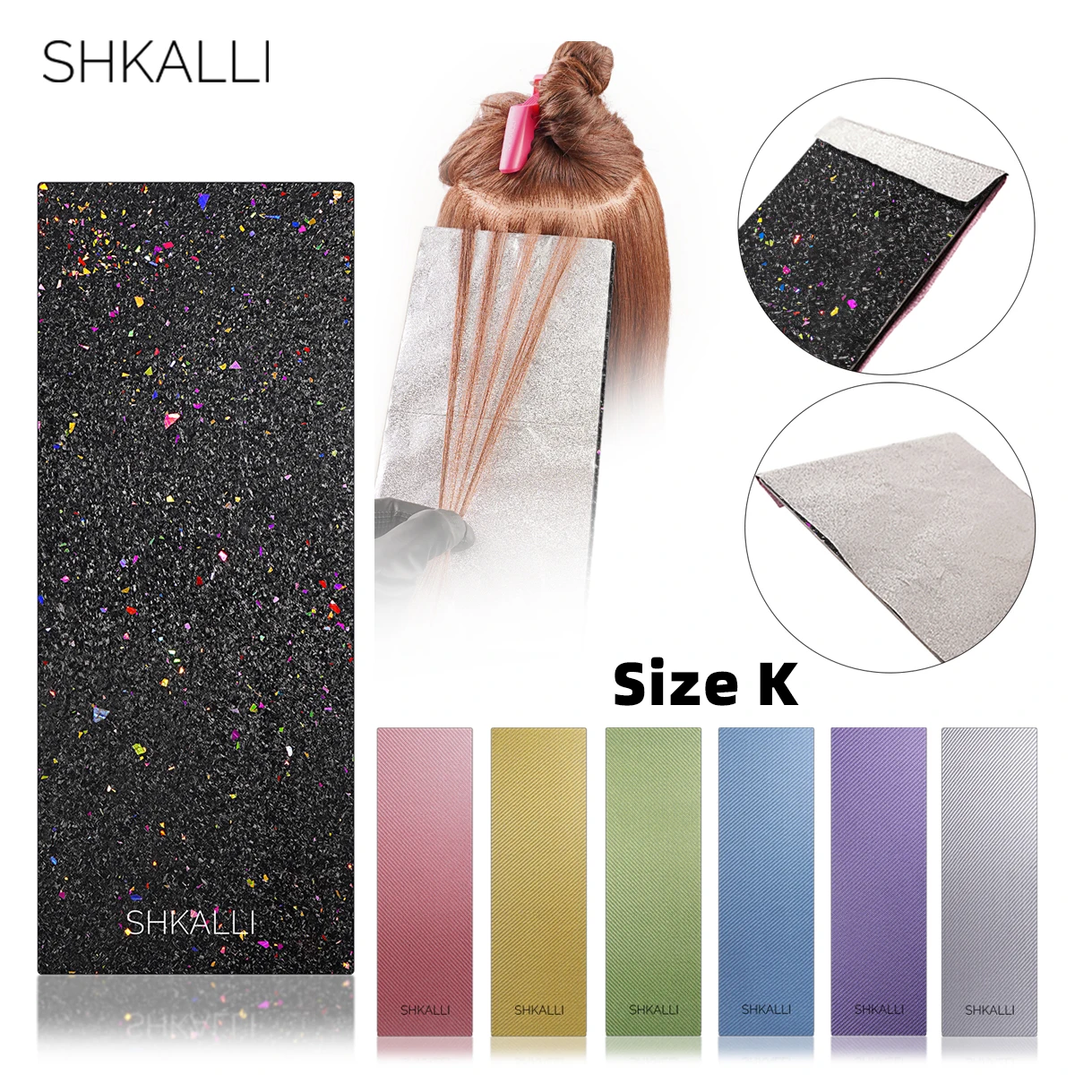 SHKALLI Professional Carbon Fiber Balayage Board,Hairdressing Tin Foil Hiar Coloring Board,Hair tinting tools.