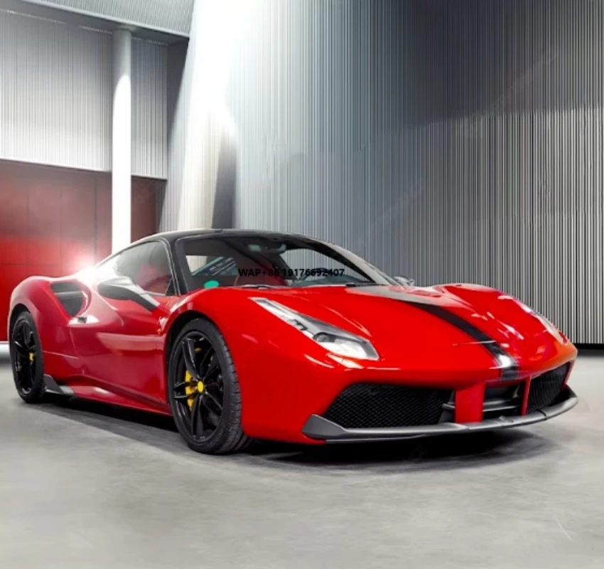 Super Car Body Kit for  488 Modified to C Style Front Lip Rear Diffuser Carbon Fiber Body Kit