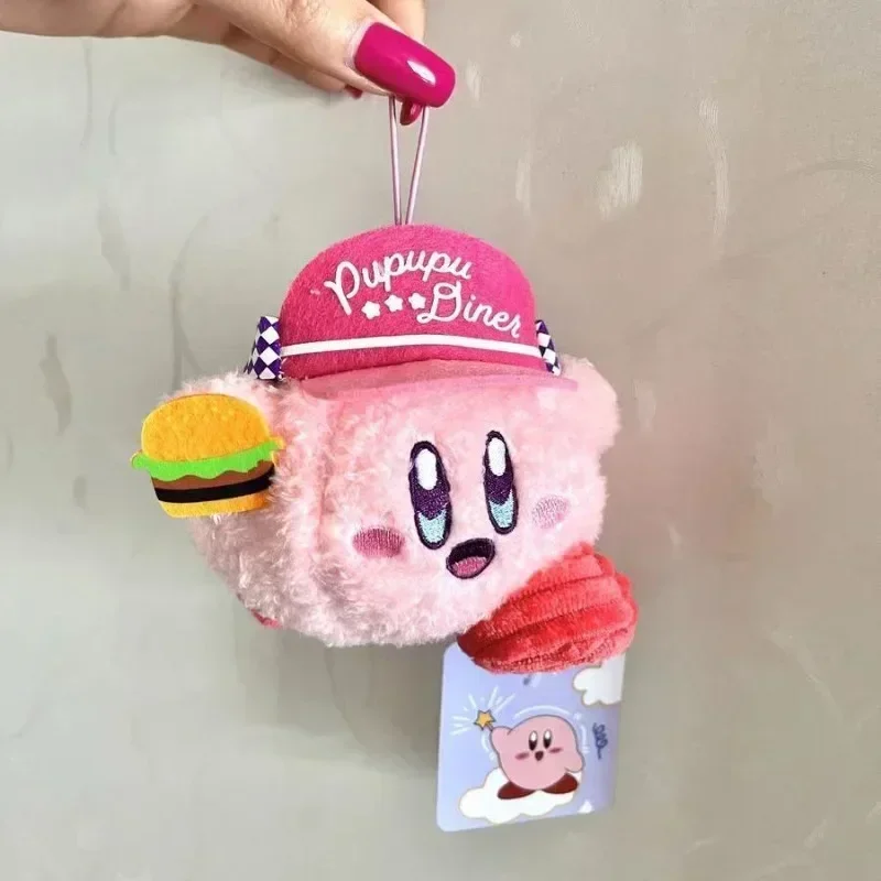 Kirby Plush Doll Toys Cartoon Anime Cute Kirby Keychain Fashion Backpack Pendant Soft Car Key Ring Girl&Child Holiday Gifts